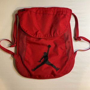 Red Vintage Jordan Drawstring Bag